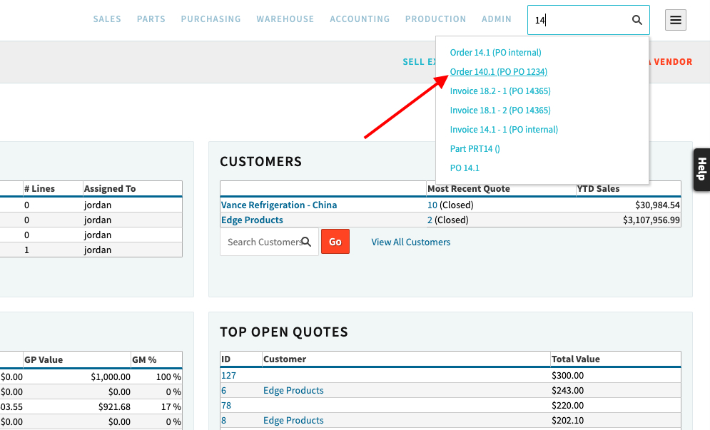 Enter The Order Number And Choose From The Drop Down Menu